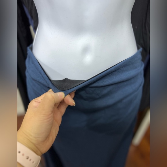 OGL Ruched Side Mermaid Maxi Skirt-Brushed Inside - Picture 3 of 9